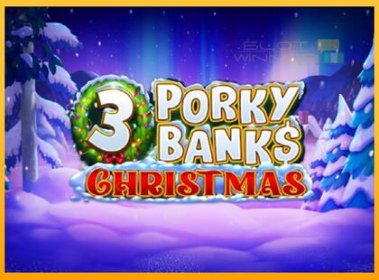 3 Porky Banks Christmas lošimo automatas už pinigus