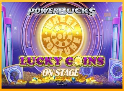 PowerBucks Wheel of Fortune Lucky Coins On Stage lošimo automatas už pinigus