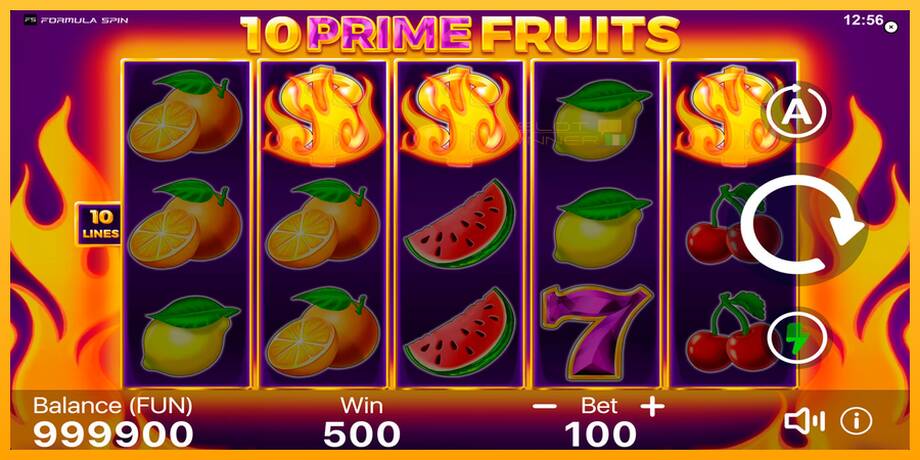 10 Prime Fruits lošimo automatas už pinigus, paveikslėlį 2