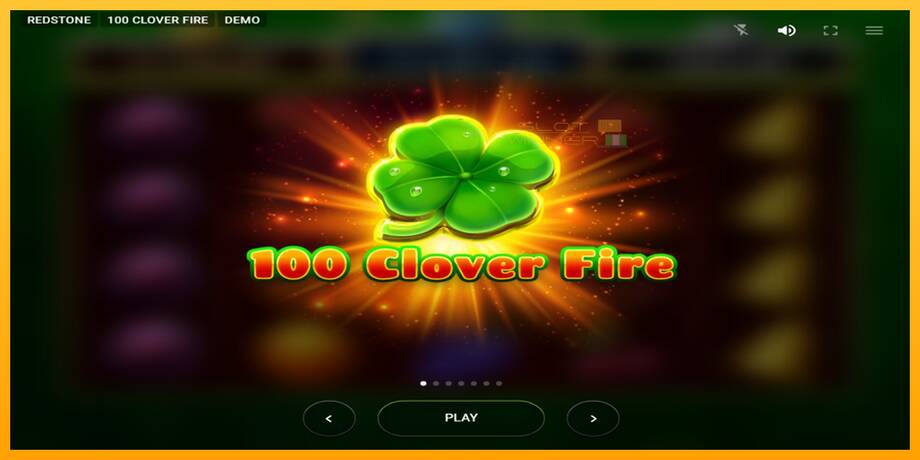 100 Clover Fire lošimo automatas už pinigus, paveikslėlį 1