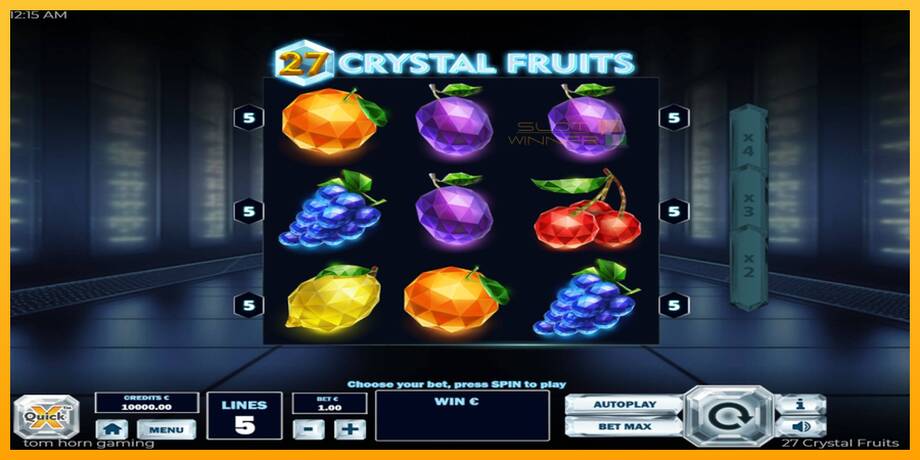 27 Crystal Fruits lošimo automatas už pinigus, paveikslėlį 2