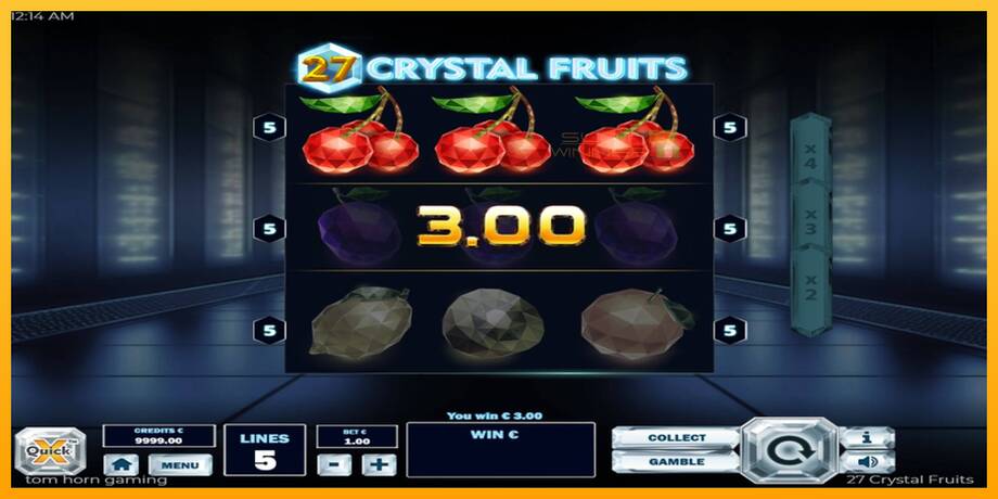 27 Crystal Fruits lošimo automatas už pinigus, paveikslėlį 3