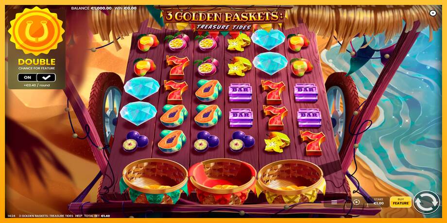 3 Golden Baskets: Treasure Tides lošimo automatas už pinigus, paveikslėlį 1