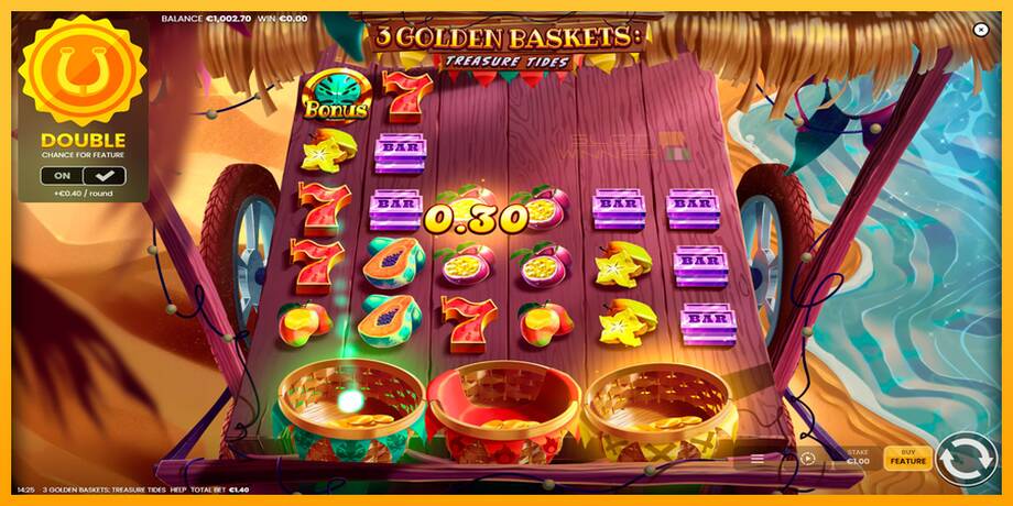 3 Golden Baskets: Treasure Tides lošimo automatas už pinigus, paveikslėlį 3