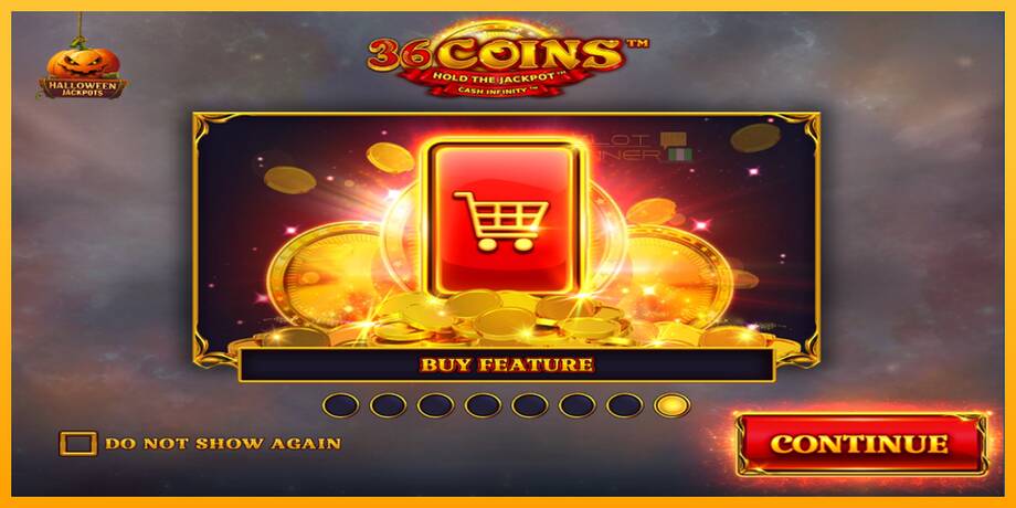 36 Coins Halloween Jackpots lošimo automatas už pinigus, paveikslėlį 1