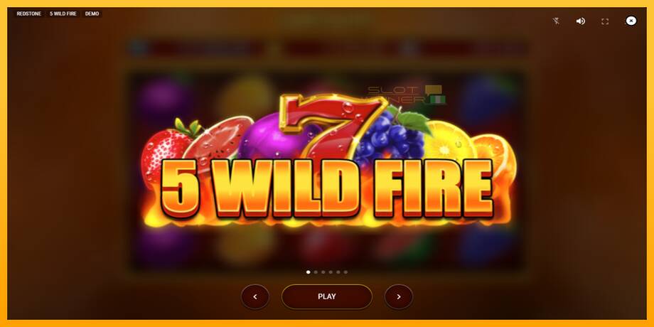 5 Wild Fire lošimo automatas už pinigus, paveikslėlį 1