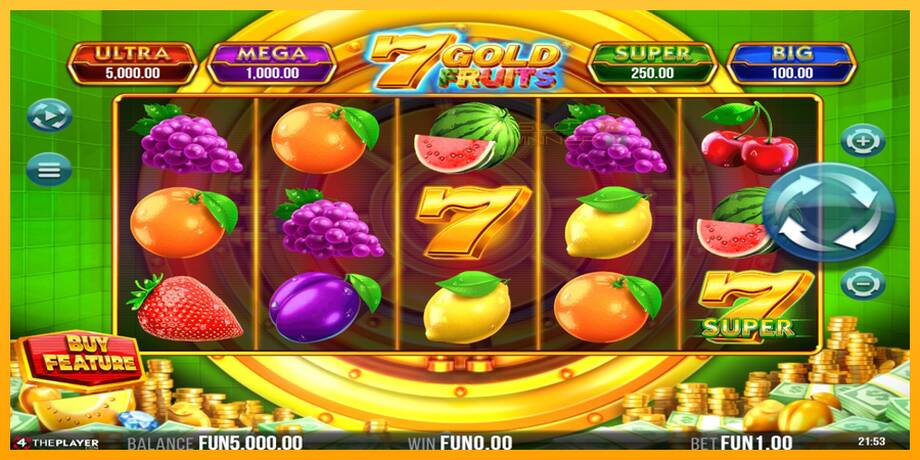 7 Gold Fruits lošimo automatas už pinigus, paveikslėlį 2