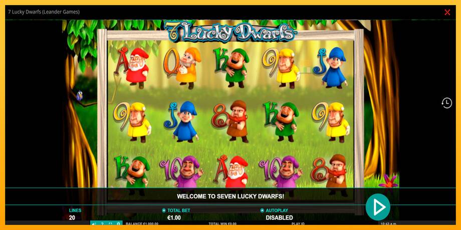 7 Lucky Dwarfs lošimo automatas už pinigus, paveikslėlį 1