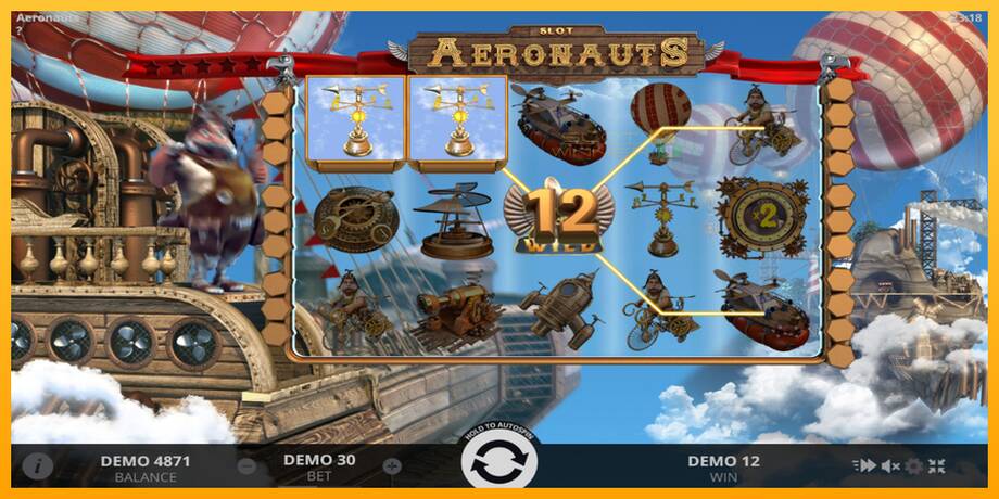 Aeronauts lošimo automatas už pinigus, paveikslėlį 2