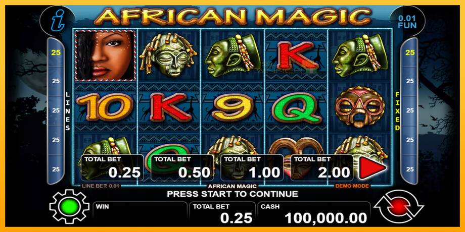 African Magic lošimo automatas už pinigus, paveikslėlį 1