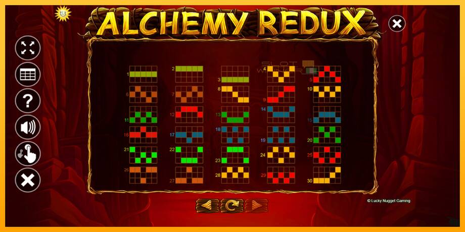 Alchemy Redux lošimo automatas už pinigus, paveikslėlį 7