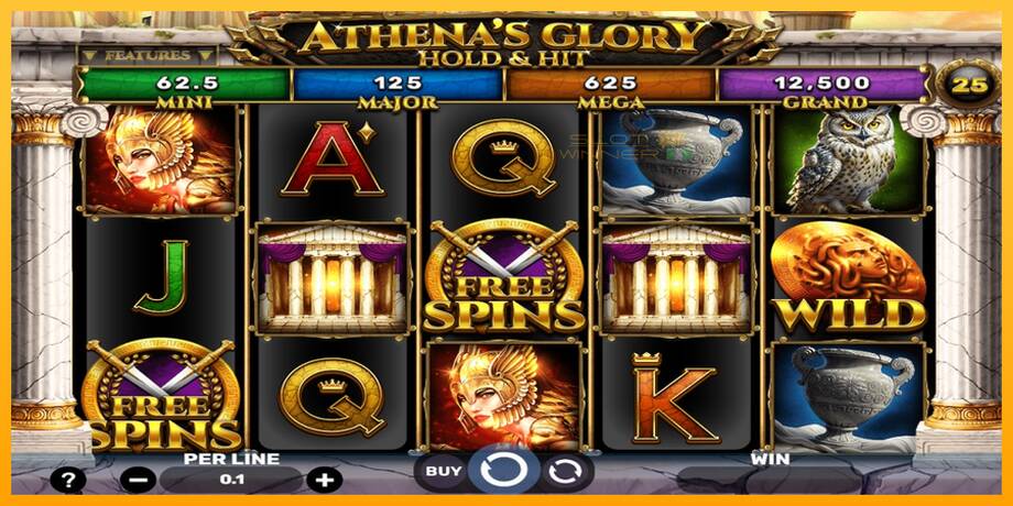 Athenas Glory Hold & Hit lošimo automatas už pinigus, paveikslėlį 1