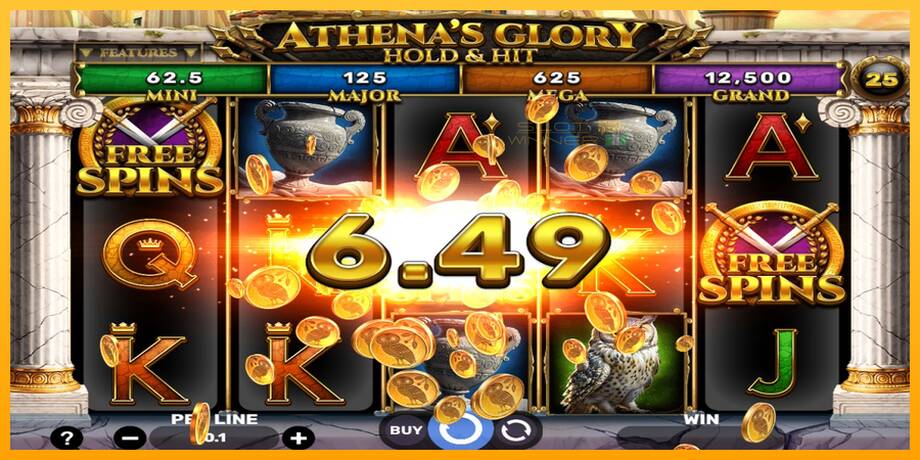 Athenas Glory Hold & Hit lošimo automatas už pinigus, paveikslėlį 3