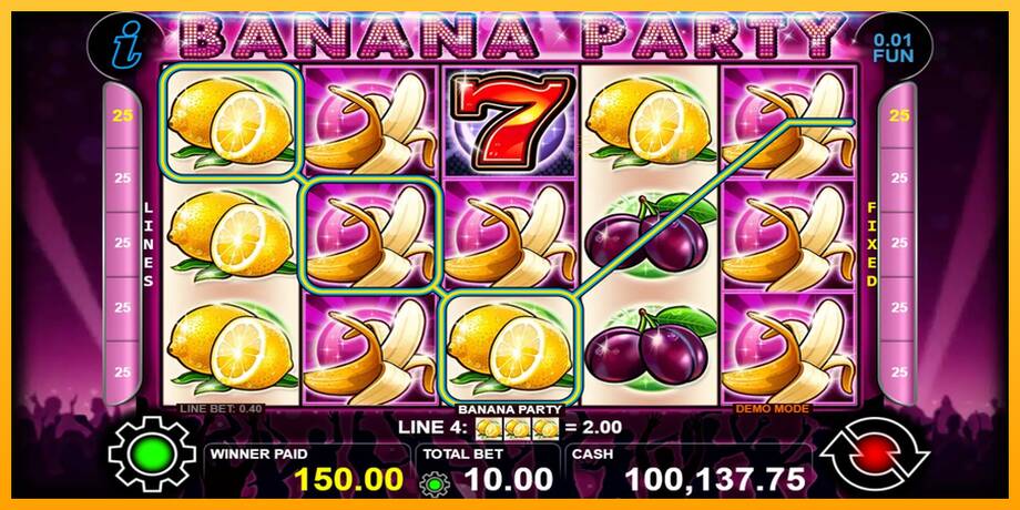 Banana Party lošimo automatas už pinigus, paveikslėlį 3