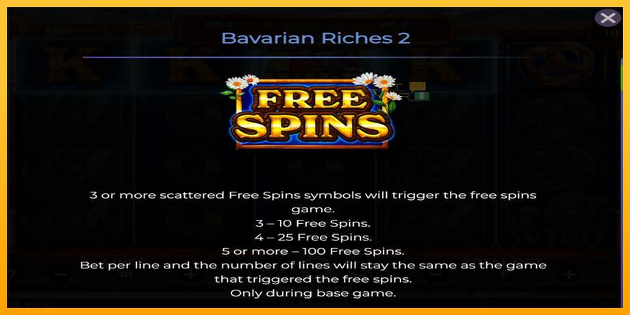 Bavarian Riches 2 lošimo automatas už pinigus, paveikslėlį 4