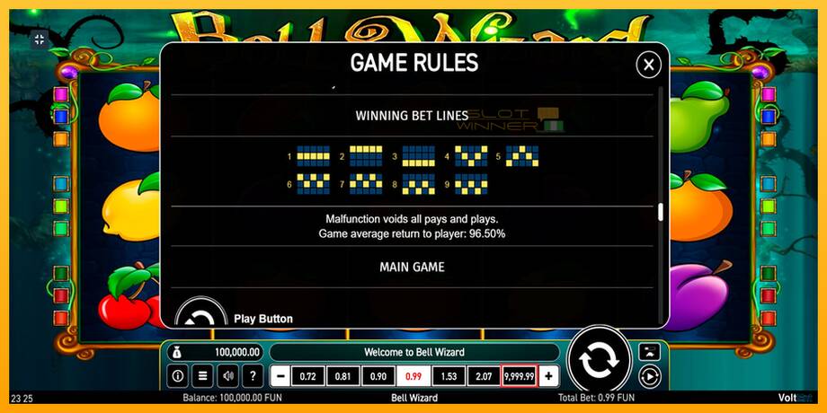 Bell Wizard lošimo automatas už pinigus, paveikslėlį 4