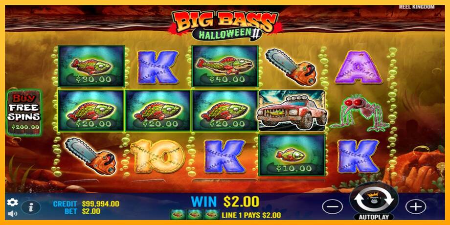 Big Bass Halloween II lošimo automatas už pinigus, paveikslėlį 3