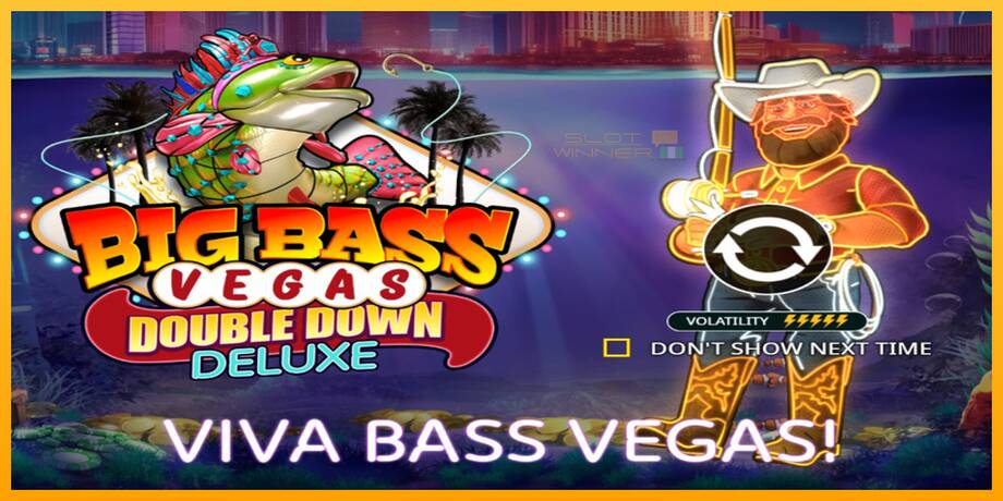 Big Bass Vegas Double Down Deluxe lošimo automatas už pinigus, paveikslėlį 1