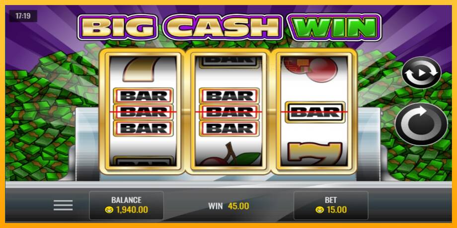 Big Cash Win lošimo automatas už pinigus, paveikslėlį 4