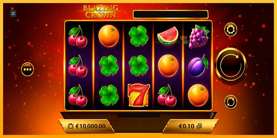 Blazing Crown lošimo automatas už pinigus, paveikslėlį 1