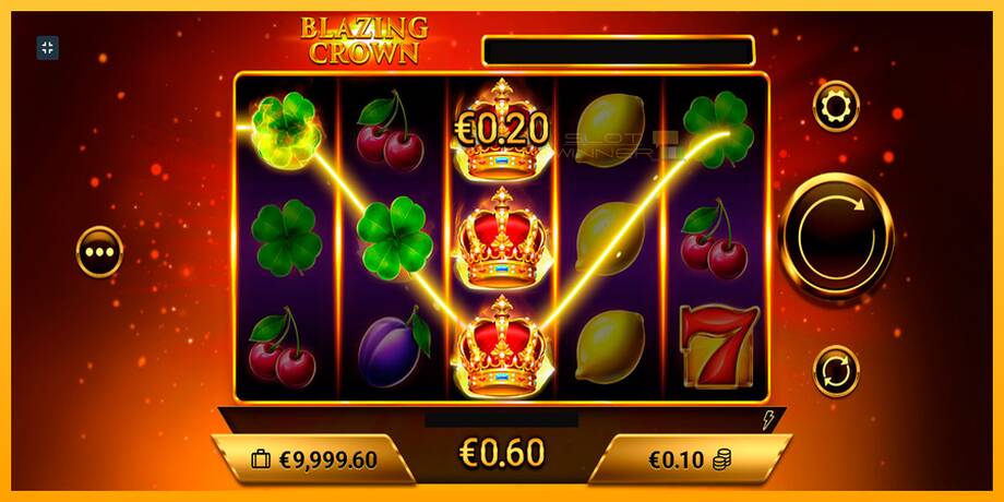 Blazing Crown lošimo automatas už pinigus, paveikslėlį 3