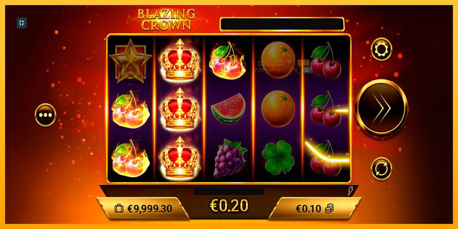 Blazing Crown lošimo automatas už pinigus, paveikslėlį 4