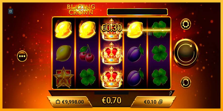 Blazing Crown lošimo automatas už pinigus, paveikslėlį 5