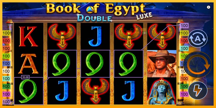 Book of Egypt Double Luxe lošimo automatas už pinigus, paveikslėlį 4