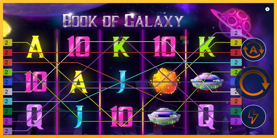 Book of Galaxy lošimo automatas už pinigus, paveikslėlį 2