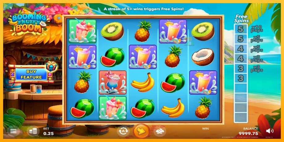 Booming Fruity Boom lošimo automatas už pinigus, paveikslėlį 2