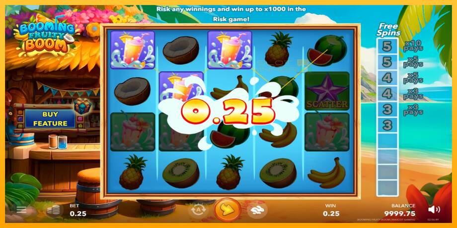 Booming Fruity Boom lošimo automatas už pinigus, paveikslėlį 3