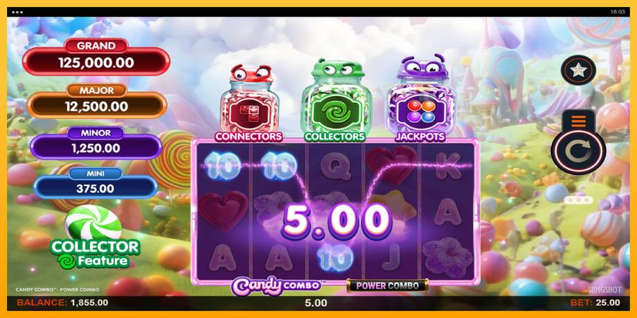 Candy Combo Power Combo lošimo automatas už pinigus, paveikslėlį 4