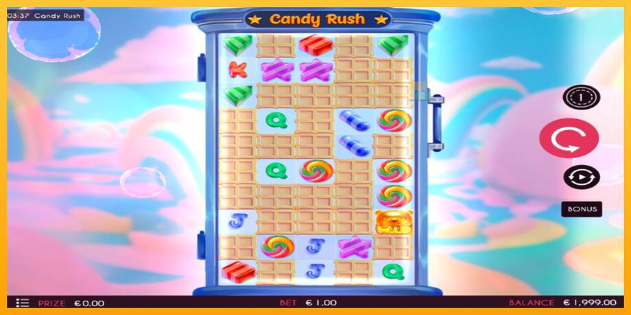 Candy Rush lošimo automatas už pinigus, paveikslėlį 2