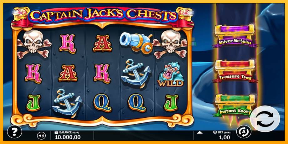 Captain Jacks Chests lošimo automatas už pinigus, paveikslėlį 1