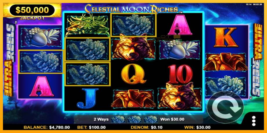 Celestial Moon Riches lošimo automatas už pinigus, paveikslėlį 4