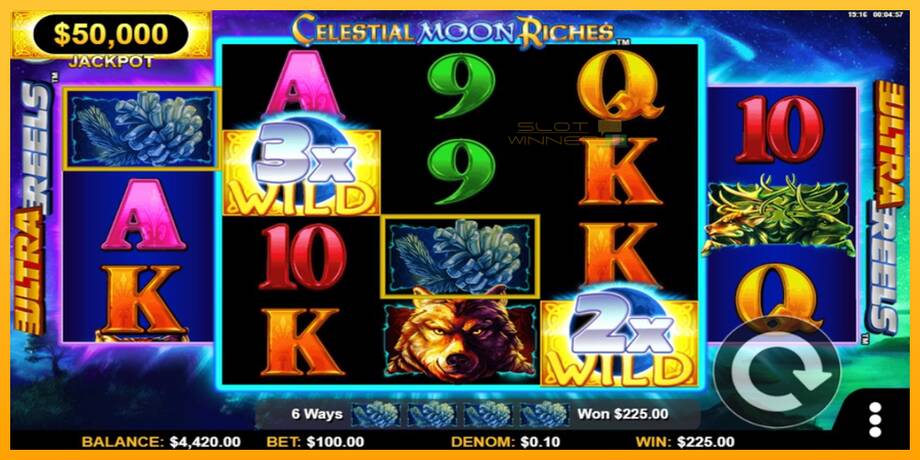 Celestial Moon Riches lošimo automatas už pinigus, paveikslėlį 5