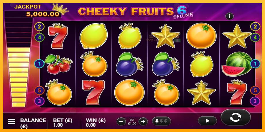 Cheeky Fruits 6 Deluxe lošimo automatas už pinigus, paveikslėlį 2