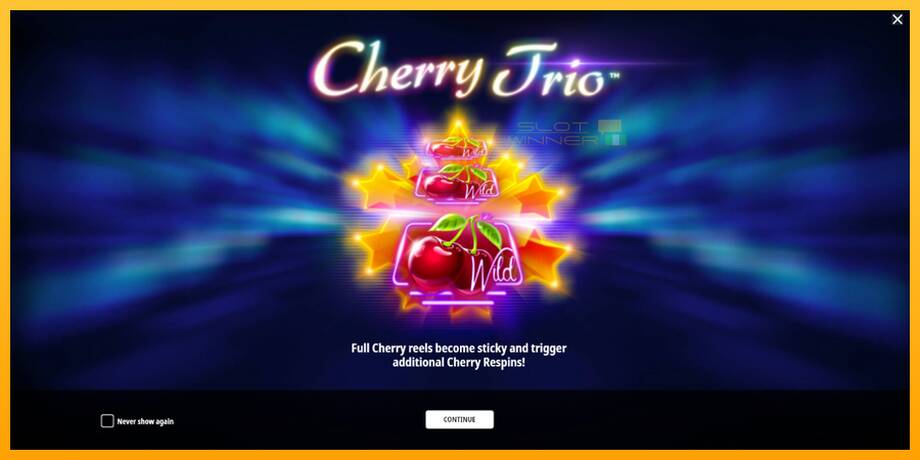 Cherry Trio lošimo automatas už pinigus, paveikslėlį 1