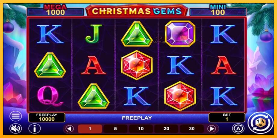 Christmas Gems Hold & Win lošimo automatas už pinigus, paveikslėlį 2