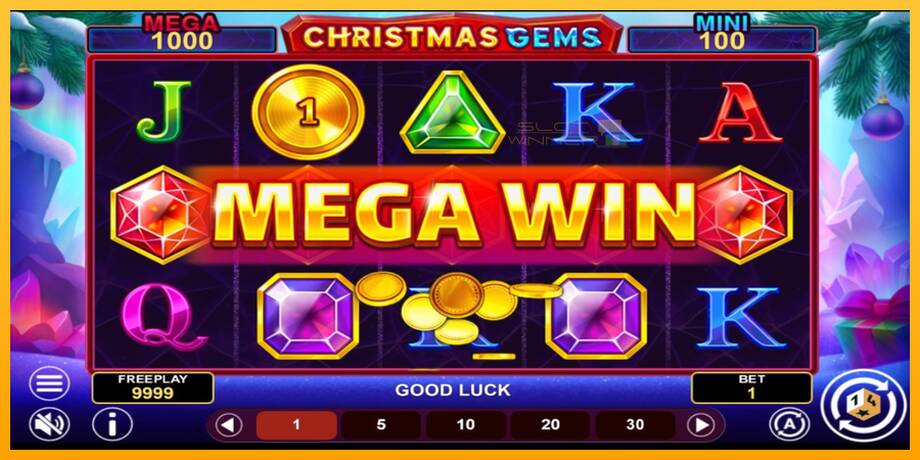 Christmas Gems Hold & Win lošimo automatas už pinigus, paveikslėlį 3