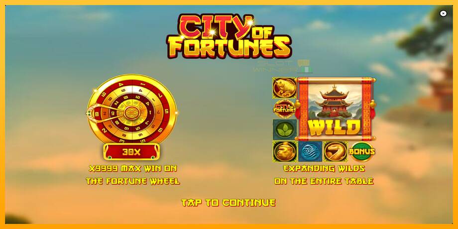 City of Fortunes lošimo automatas už pinigus, paveikslėlį 1