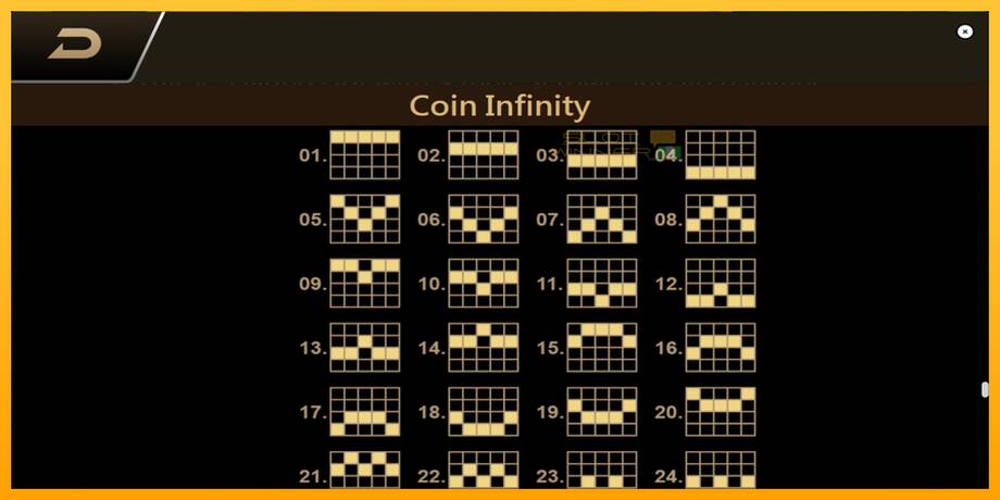 Coin Infinity Surge Reel lošimo automatas už pinigus, paveikslėlį 7