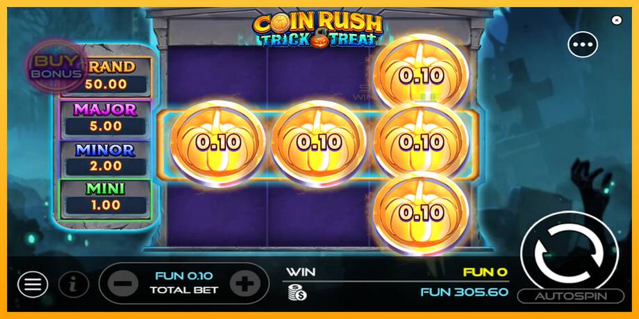 Coin Rush: Trick o Treat lošimo automatas už pinigus, paveikslėlį 3