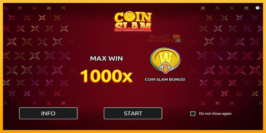 Coin Slam lošimo automatas už pinigus, paveikslėlį 1