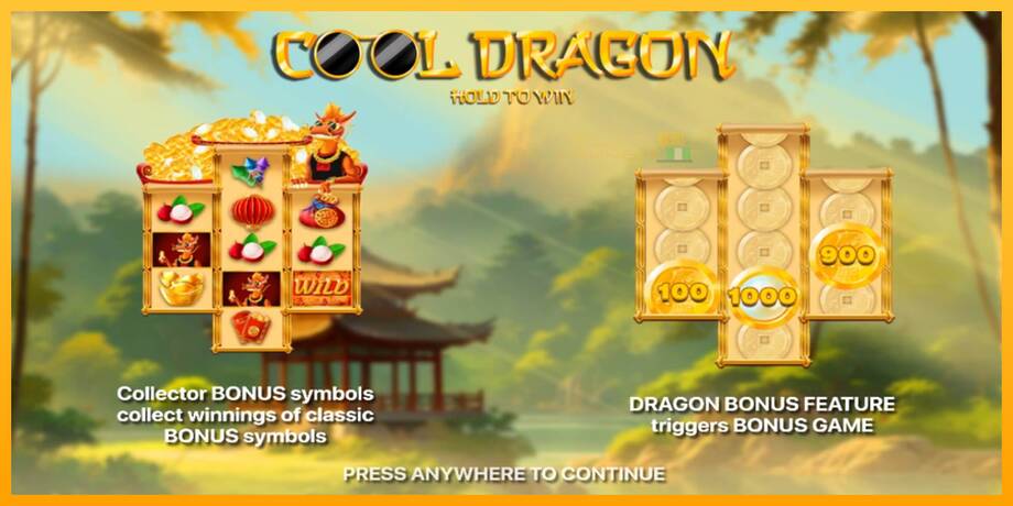 Cool Dragon: Hold to Win lošimo automatas už pinigus, paveikslėlį 1