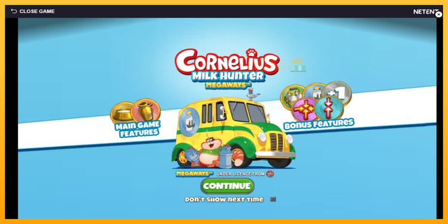 Cornelius Milk Hunter Megaways lošimo automatas už pinigus, paveikslėlį 1