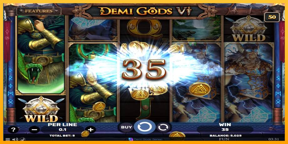 Demi Gods 6 lošimo automatas už pinigus, paveikslėlį 3