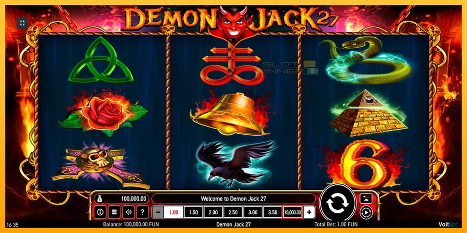 Demon Jack 27 lošimo automatas už pinigus, paveikslėlį 1