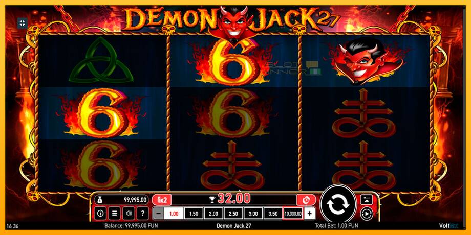 Demon Jack 27 lošimo automatas už pinigus, paveikslėlį 3