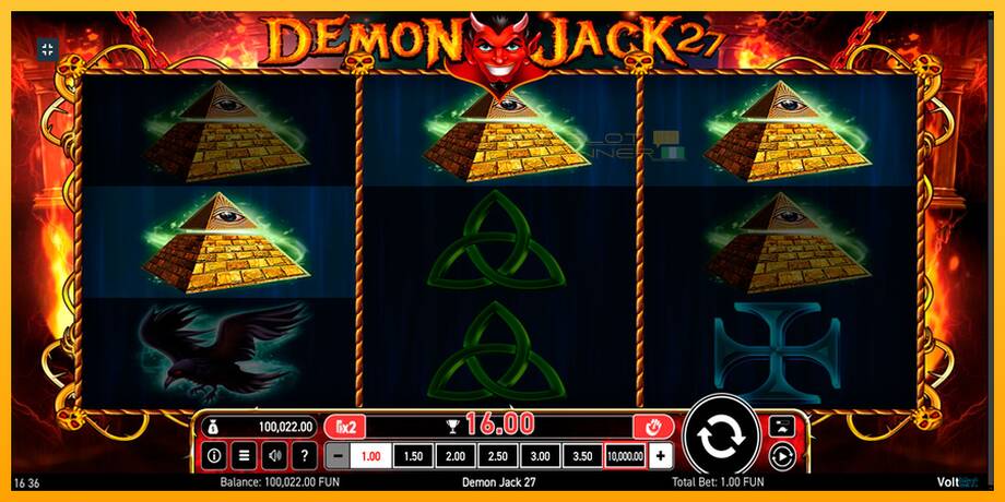 Demon Jack 27 lošimo automatas už pinigus, paveikslėlį 5